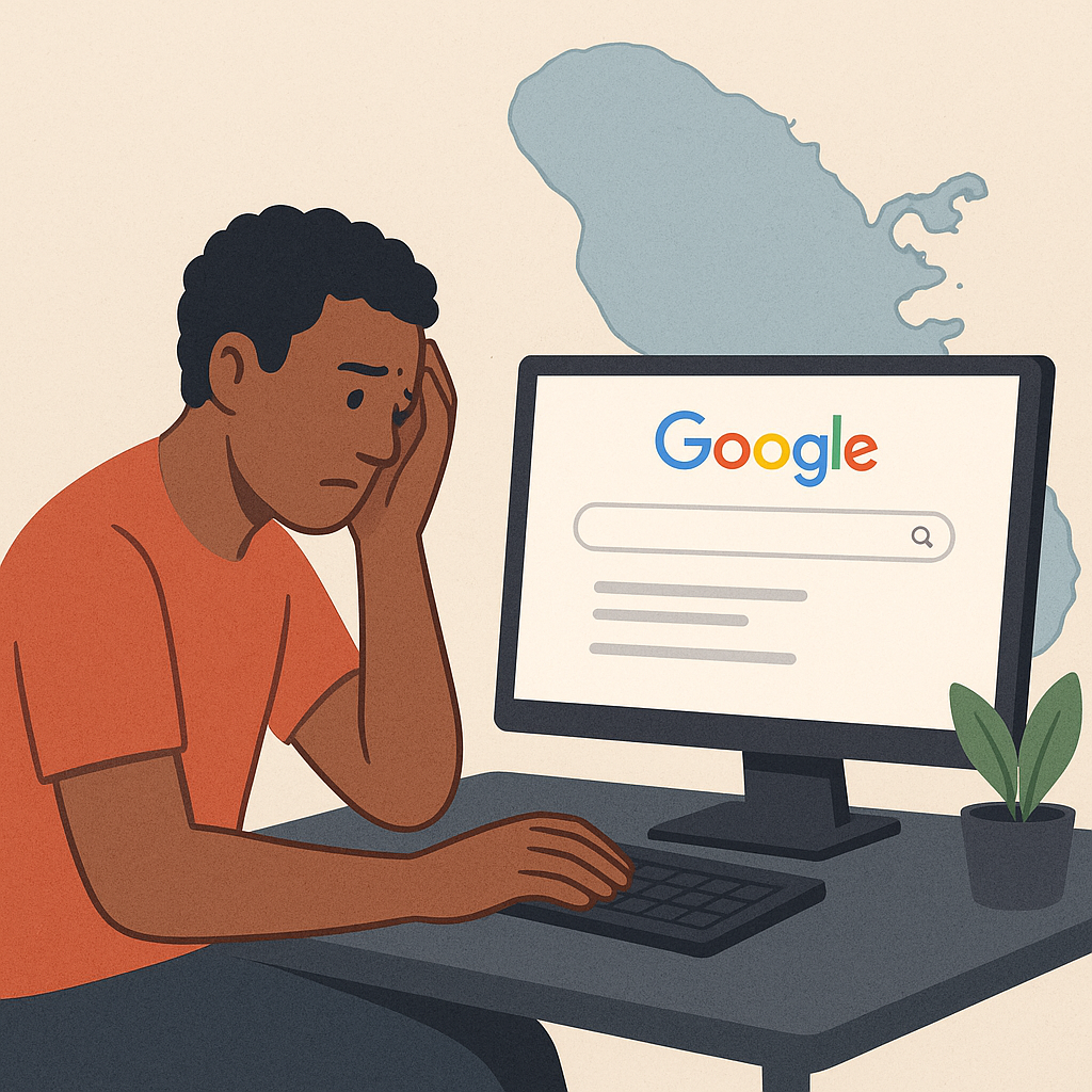 mon site n'apparait pas sur google martinique / site invisible sur google martinique