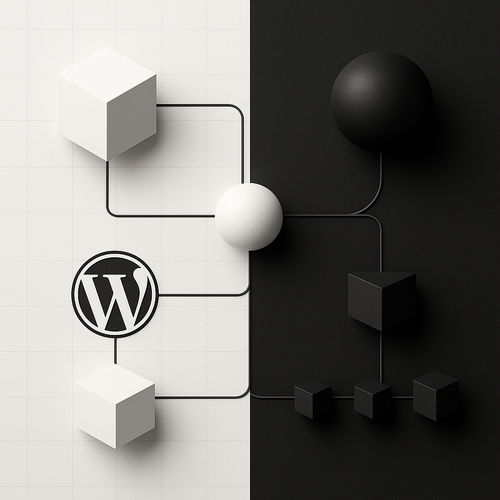Développeur web créant un plugin WordPress sur son ordinateur portable avec du code PHP affiché à l'écran